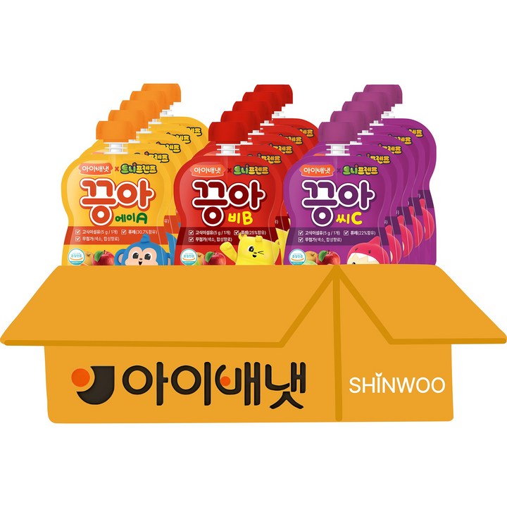 아이배냇 끙아 A 80ml 5개+B 80ml 5개+C 80ml 5개