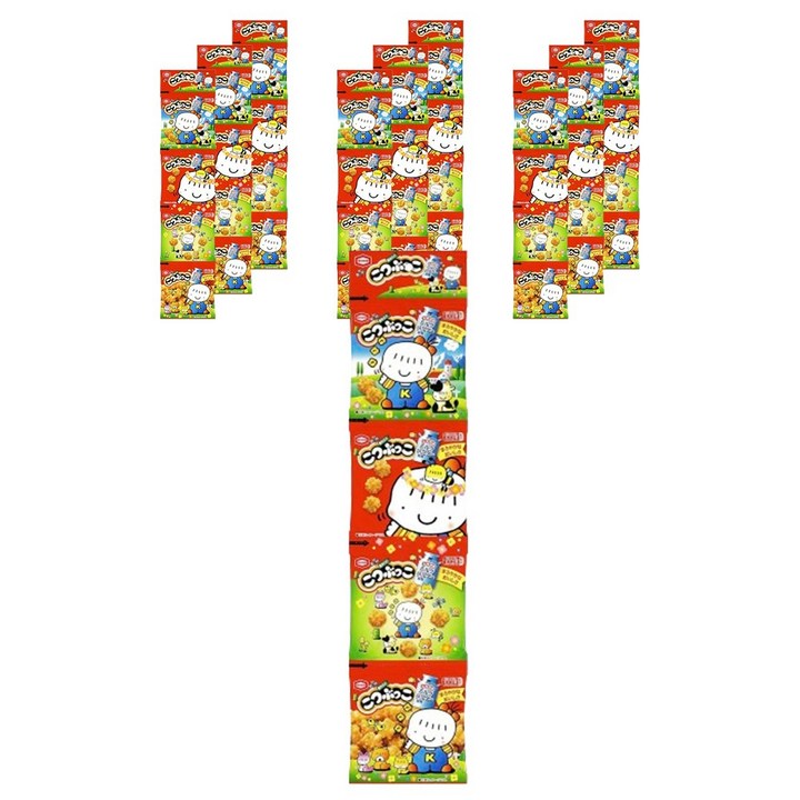 카메다 코츠부코 쌀과자 4종, 10개, 60g