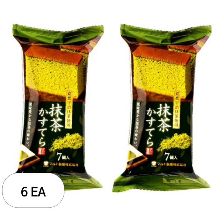 마루토세이카 녹차 카스테라, 170g, 6개