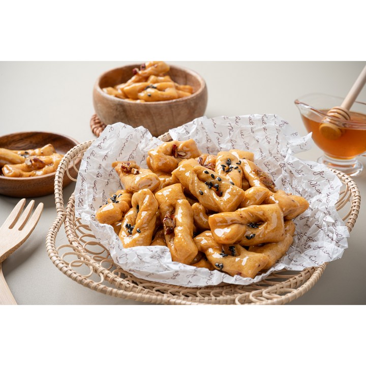 수제 꽈배기 약과 (찍어 먹는 전라도 전통약과 / 타래과 / 매작과) 400g, 1개