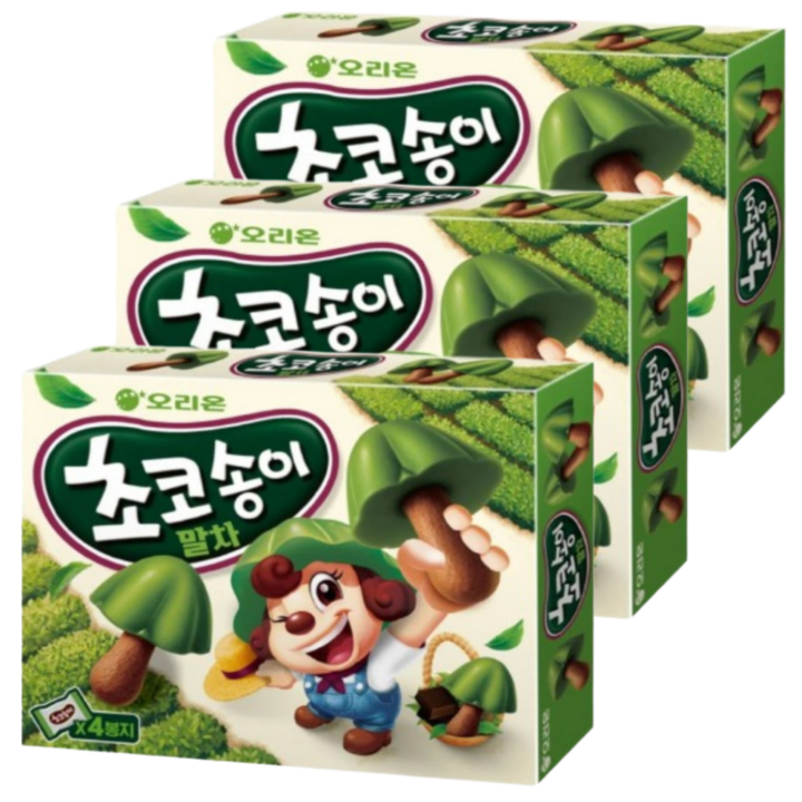 오리온 초코송이 말차, 3개, 144g