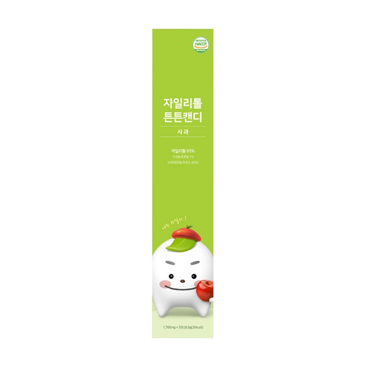 스마투스 자일리톨 튼튼캔디 사과맛 5정, 8.5g, 1개