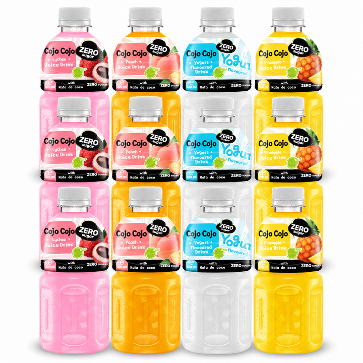 코조코조 제로 4종 혼합 리치 복숭아 요거트 파인애플, 12개, 320ml