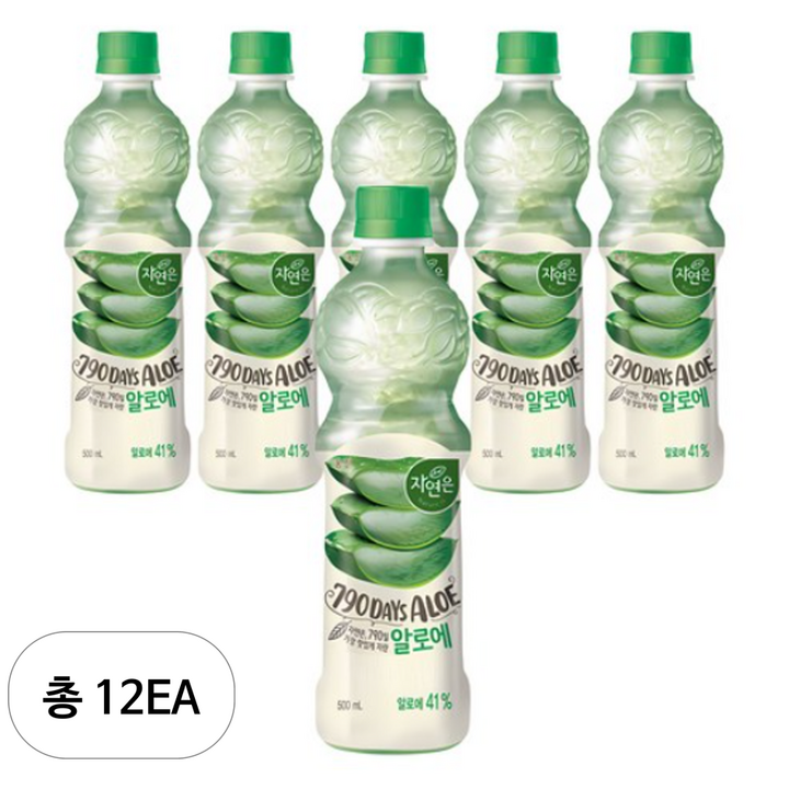 자연은 알로에 주스, 500ml, 12개