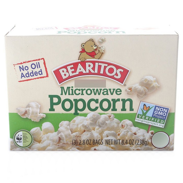 Bearitos 마이크로웨이브 팝콘, 238g, 1개
