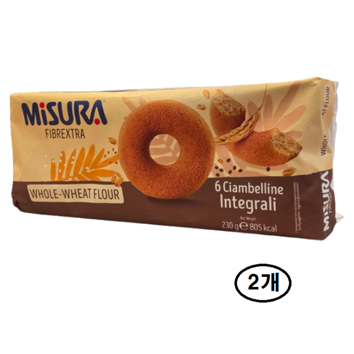 미주라 통밀도넛츠, 230g, 2개