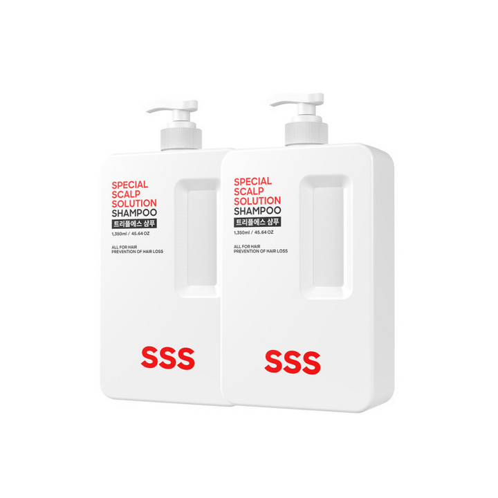 트리플에스 약산성 탈모샴푸, 1.35L, 2개