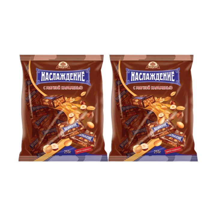 땅콩캐러멜초콜릿 250g KRASNYI OKTYABR PEANUT CARAMEL CHOCOLATE 250g, 2개