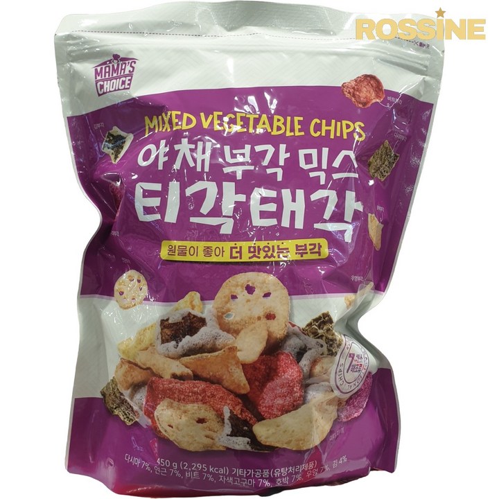 마마스초이스 대용량 마른안주 건강간식 야채부각 티각태각 450g, 1개