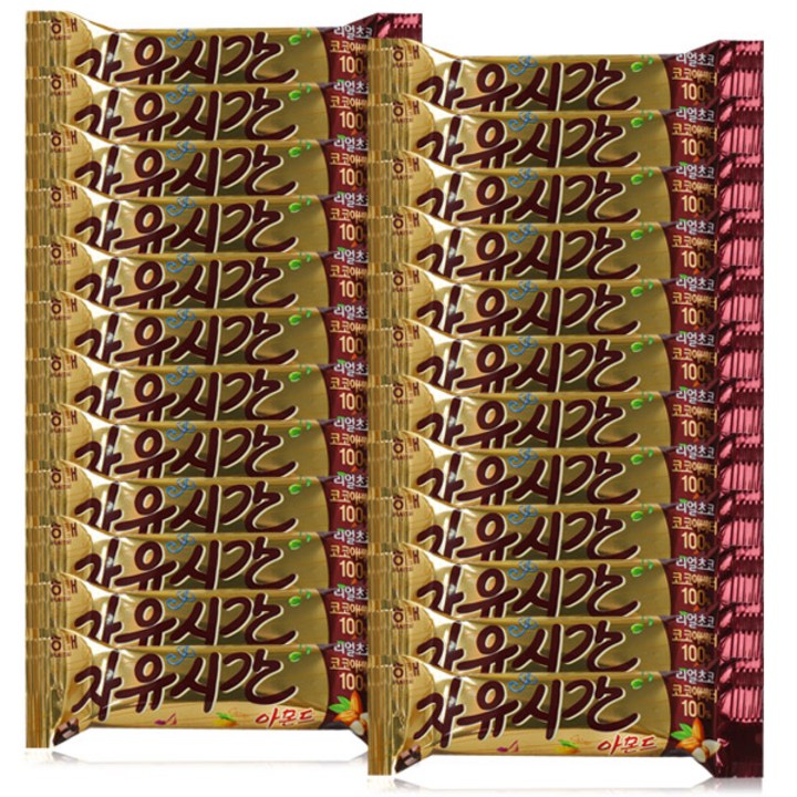 자유시간 아몬드 초코바, 36g, 24개