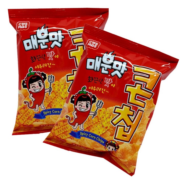 GLORYHY코스모스제과 매운맛 콘칩 화끈한 불닭맛, 34g, 96개