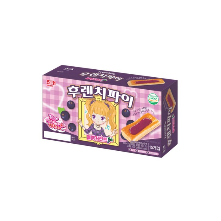 해태제과 후렌치파이 블랙커런트, 192g, 6개