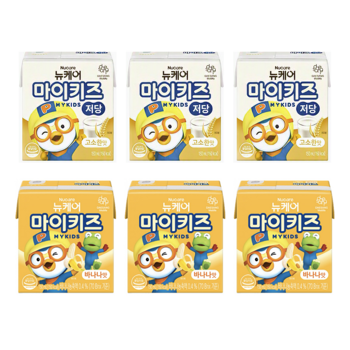 마이키즈 저당고소+바나나 체험팩, 6개, 150ml