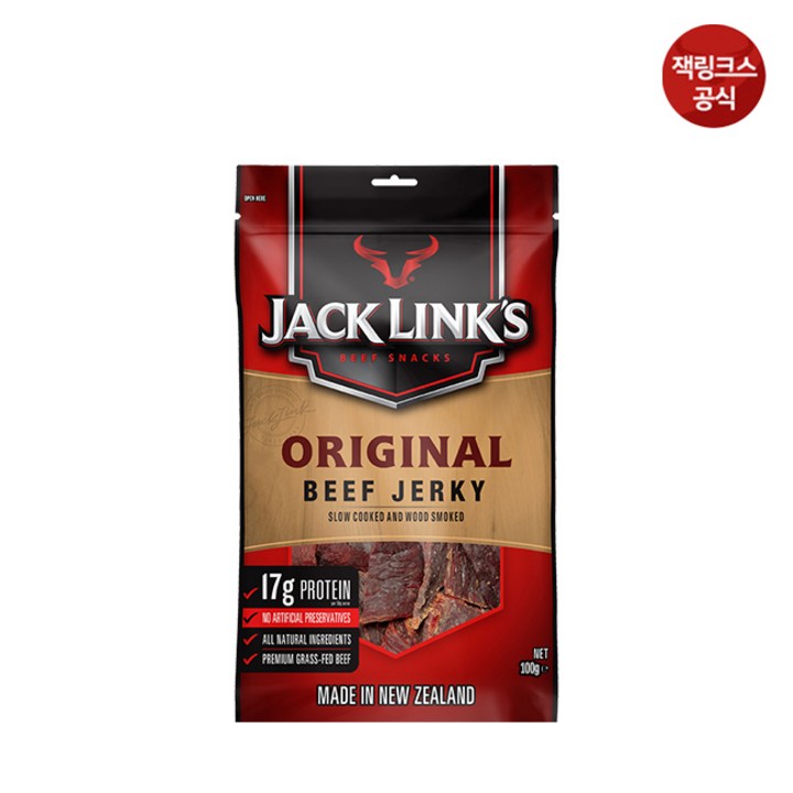 잭링크스 비프 져키 오리지널 육포, 100g, 1개
