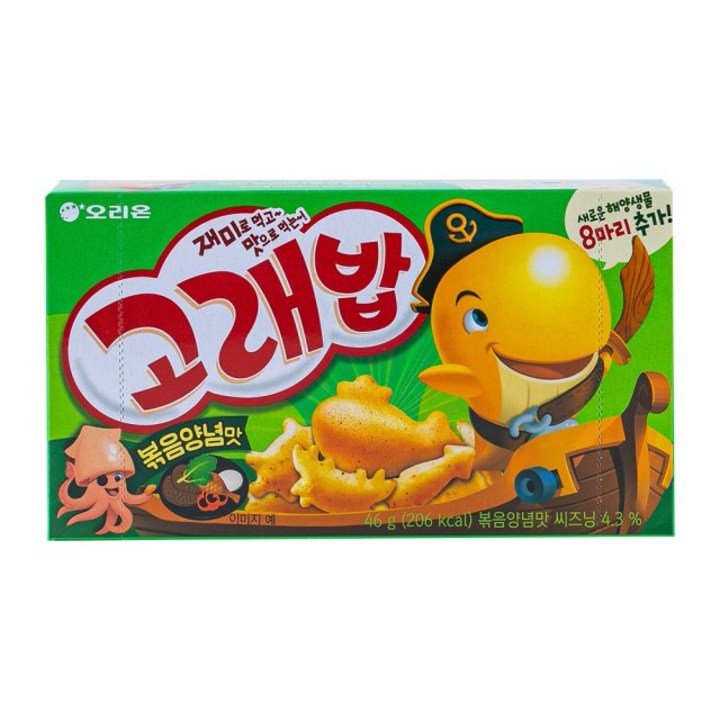 고래밥 볶음양념맛, 46g, 5개