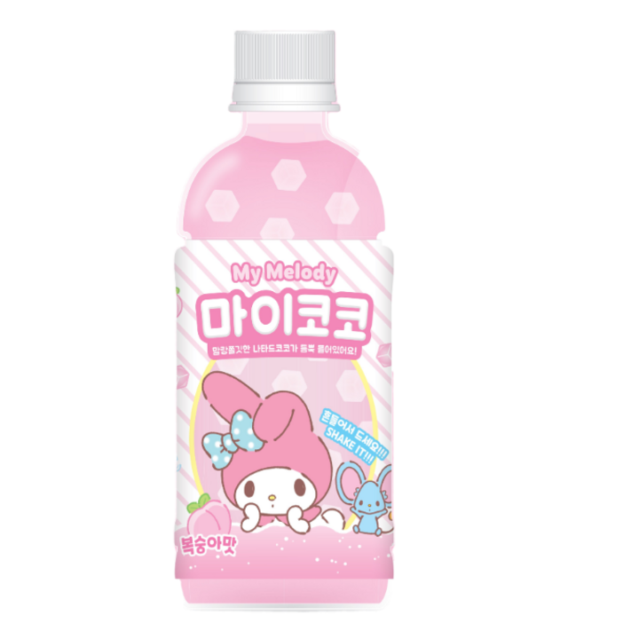 산리오 마이멜로디 마이코코 복숭아맛, 18개, 340ml