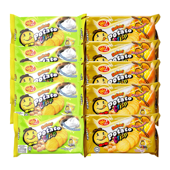 포테이토 크리스프 사워크림향+바베큐맛 75g 5개씩 (총 10개), 10개