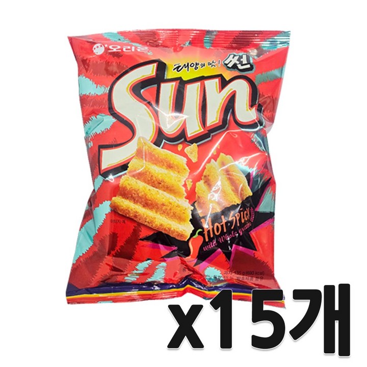 오리온 돌아온 썬 핫스파이시맛, 135g, 15개