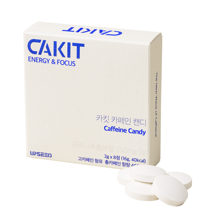 [5팩] 카킷 카페인 캔디 커피 대용 카페인 알약 사탕, 16g, 5박스