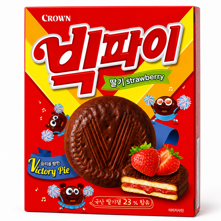 크라운 빅파이 딸기, 216g, 1개