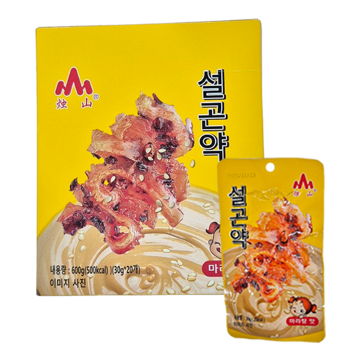 마라탕웨이 설곤약 마라탕맛 대용량 중국 간식, 1세트, 600g
