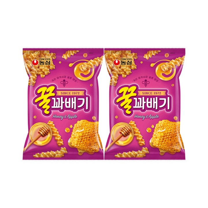 꿀꽈배기, 90g, 2개