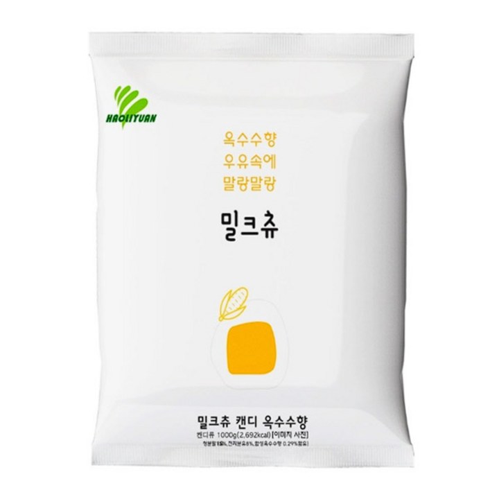 하오리위안 밀크츄 캔디 옥수수향, 1kg, 1개