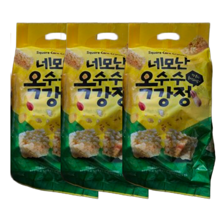 네모난 옥수수강정 40p, 320g, 3개