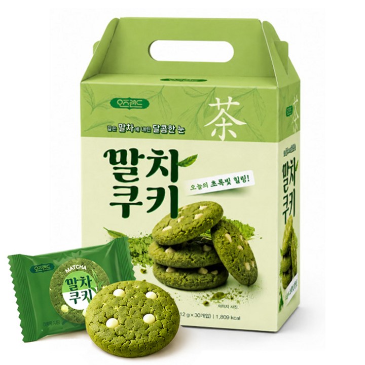 오즈랜드 말차쿠키 360g, 30개, 12g