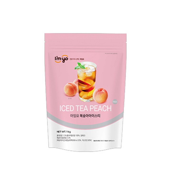 아임요 휴럼 복숭아 아이스티, 1kg, 1개입, 1개