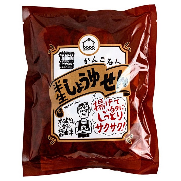 마루센쌀과 반생 간장 센베이, 1개, 70g