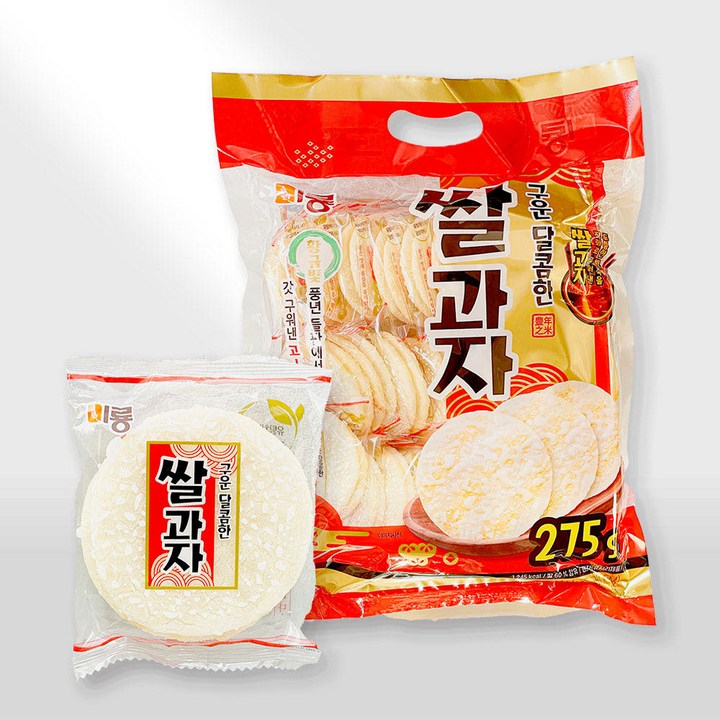 [달콤진] 미룡 구운 달콤한 쌀과자, 275g, 1개