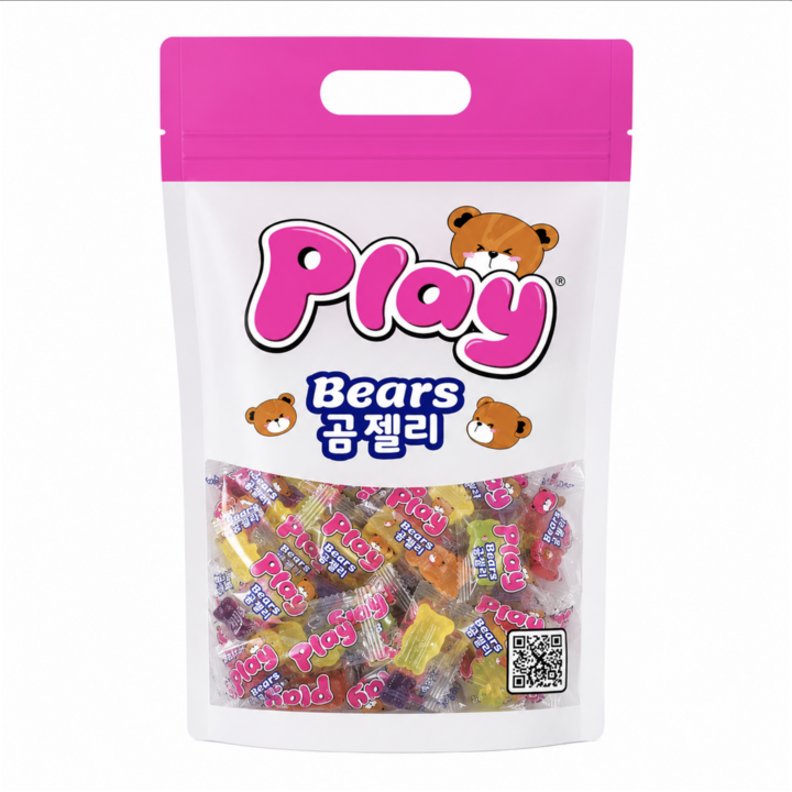 플레이 베어 젤리, 300g, 4개