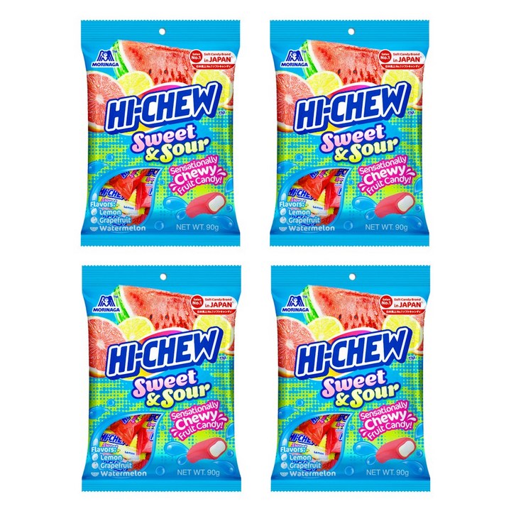 하이츄 스윗앤사우어, 90g, 4개