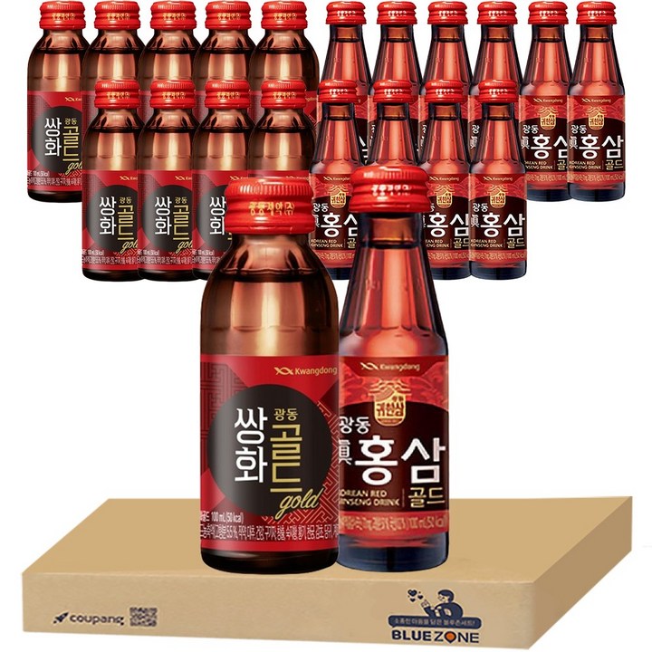 광동 쌍화골드100ml x 10병 +진홍삼100ml x 10병, 100ml