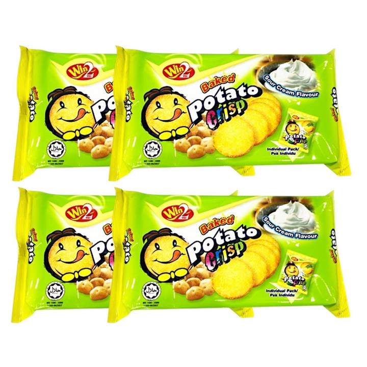 윈윈푸드 포테이토 크리스프 사워크림향 5p, 75g, 4개