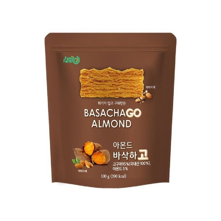 아몬드바삭하고 아바삭하고 바삭한 고구마칩, 1개, 100g
