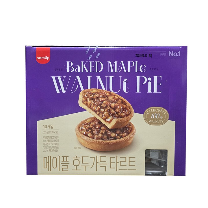 삼립 메이플 호두가득 타르트 10p, 1개, 600g