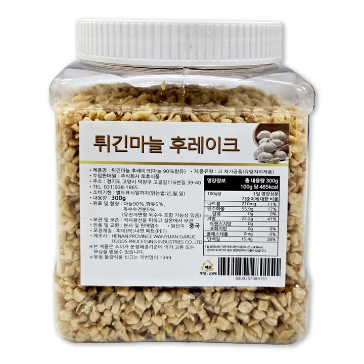 토호식품 튀긴 마늘 후레이크, 300g, 1개