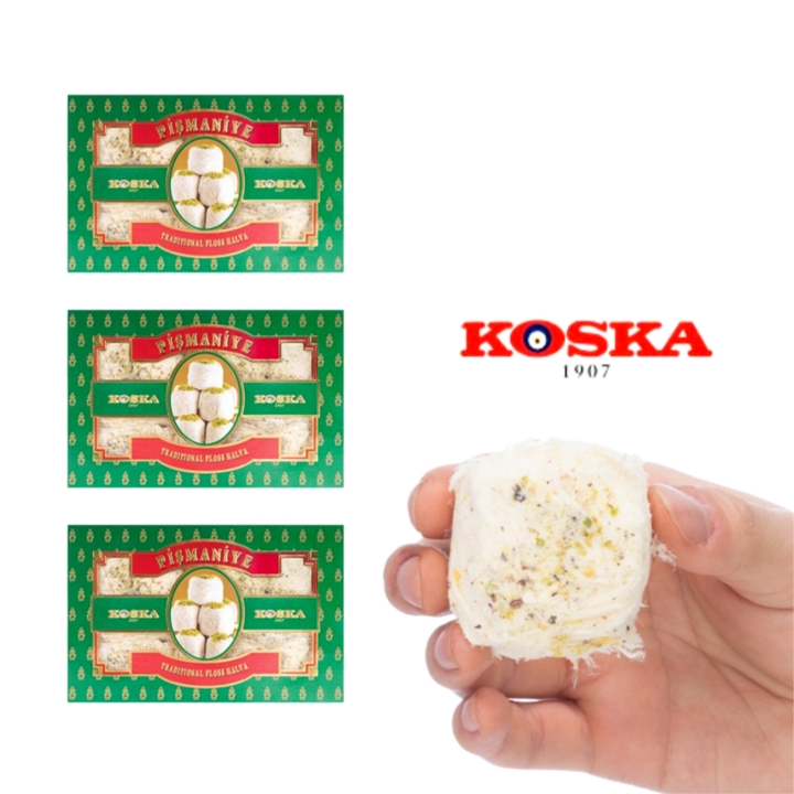 터키 피스마니에 피스타치오 코스카 구름과자 디저트 간식, 150g, 3개