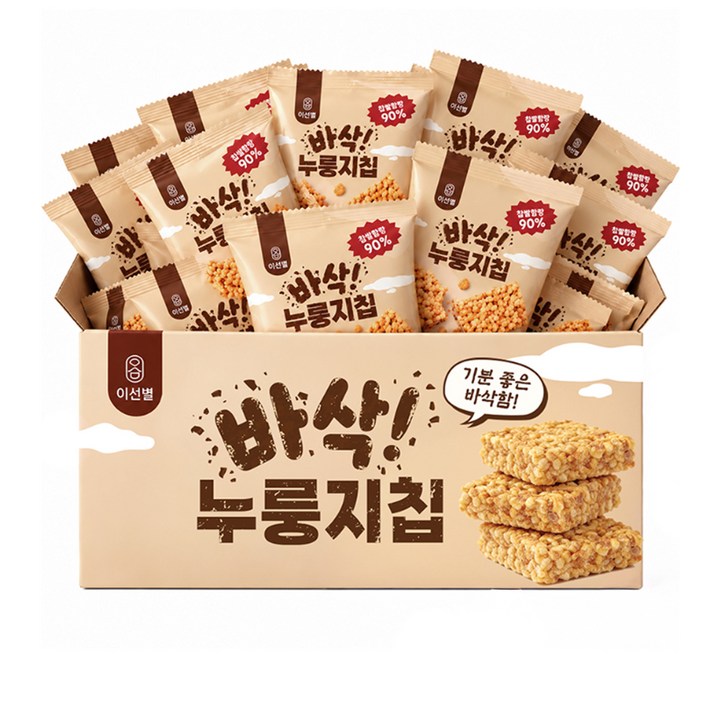 이선별 누룽지칩 고소한맛 탕비실 사무실간식 대용량(개별포장), 502g, 1개
