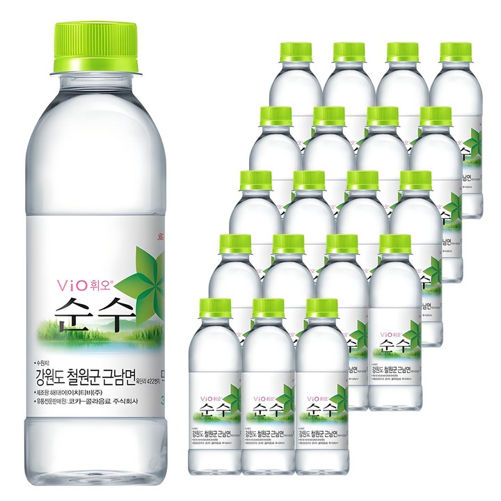 휘오 순수 생수, 300ml, 20개