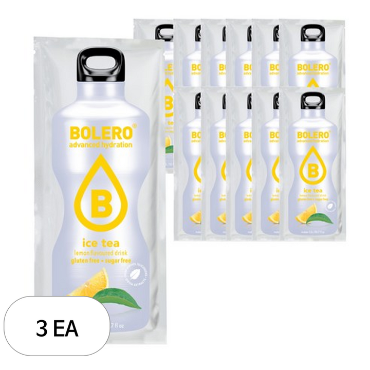 볼레로 2kcal 무설탕 과일워터 대용량 음료 아이스티 레몬, 8g, 3개, 12개입