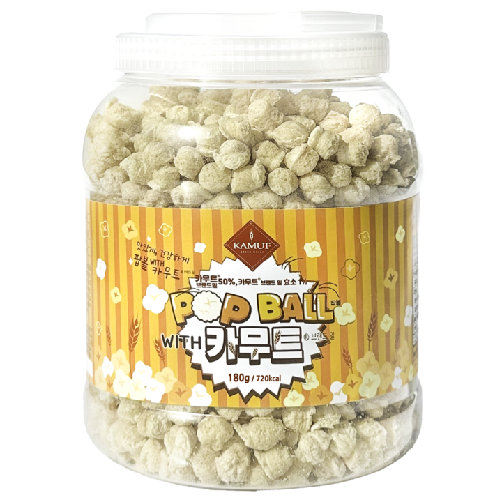 카무트 고대곡물 팝볼 브랜드밀, 180g, 1개