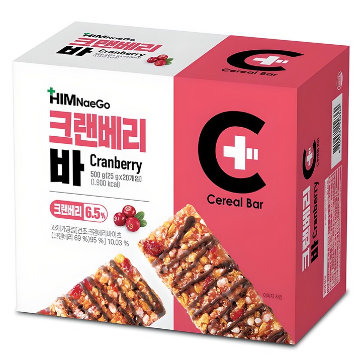 힘내고 크랜베리바, 500g, 1개