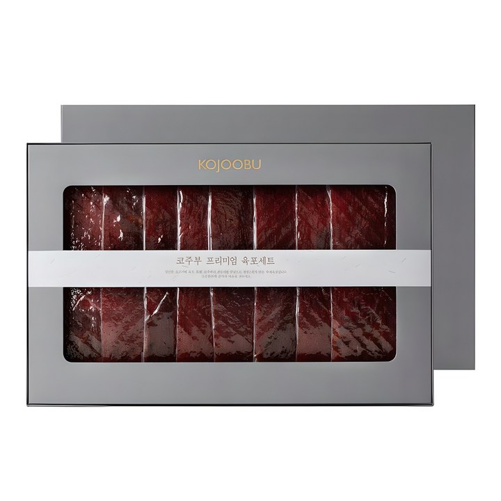 코주부 프리미엄 육포 + 쇼핑백 선물세트, 1세트, 400g