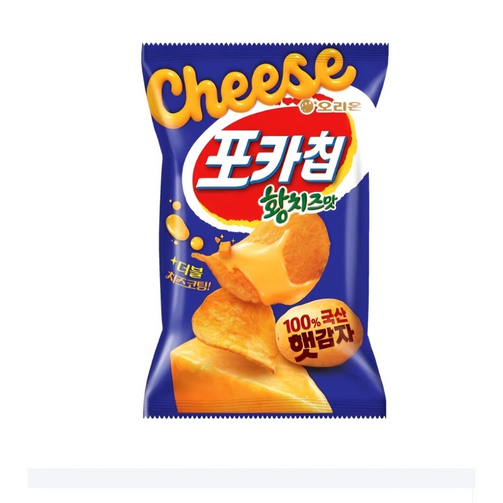오리온 포카칩 황치즈맛 M 60g x 12개