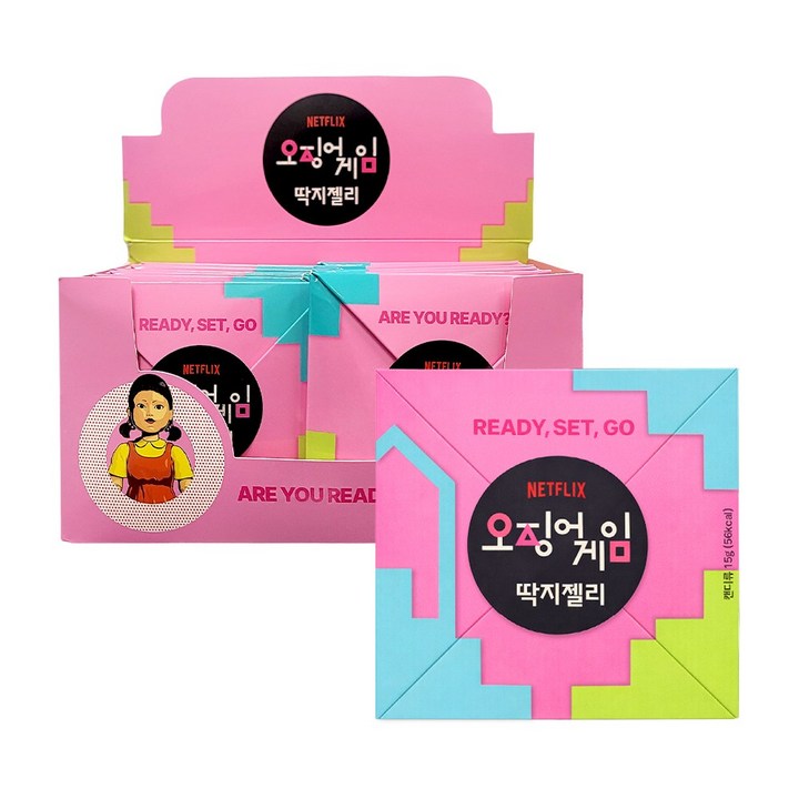 오징어게임 딱지젤리, 16개, 15g