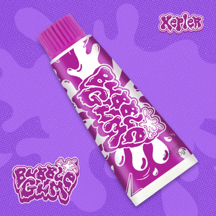 [Kep1er] 케플러 공식 기획상품 버블껌(포도맛)_Bubble Gum 단품 (Grape Flavor), 1개, 30g