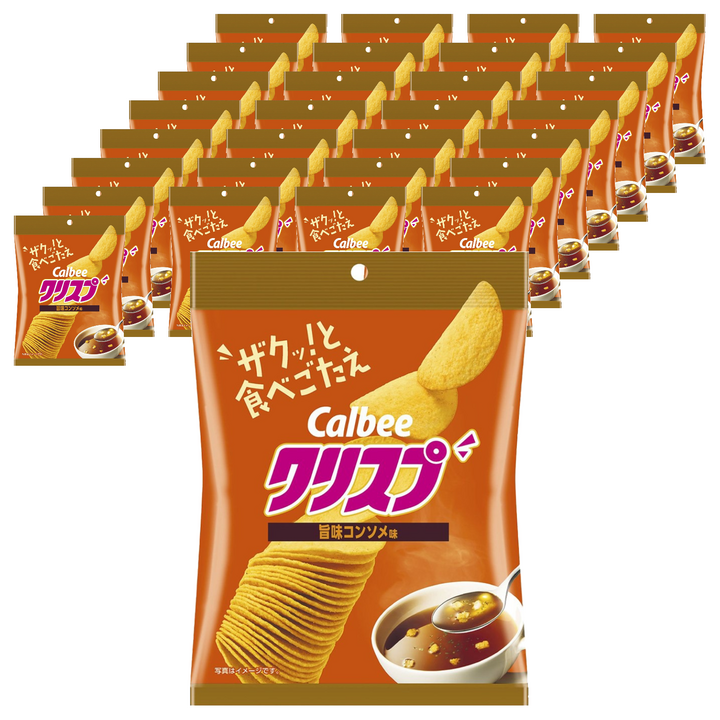 가루비 크리스프 감칠맛있는 콘소메 맛, 32개, 45g